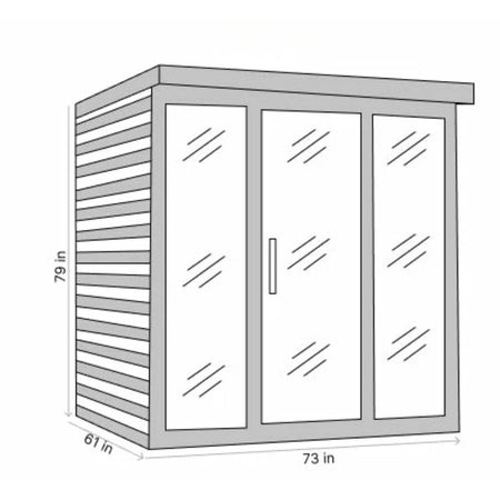 GDI-6996-02 Sauna Dimensions