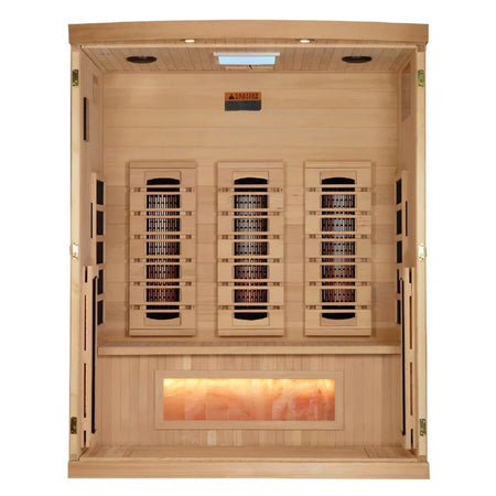 GDI-8030-03 3-Person Full Spectrum Sauna Inside View