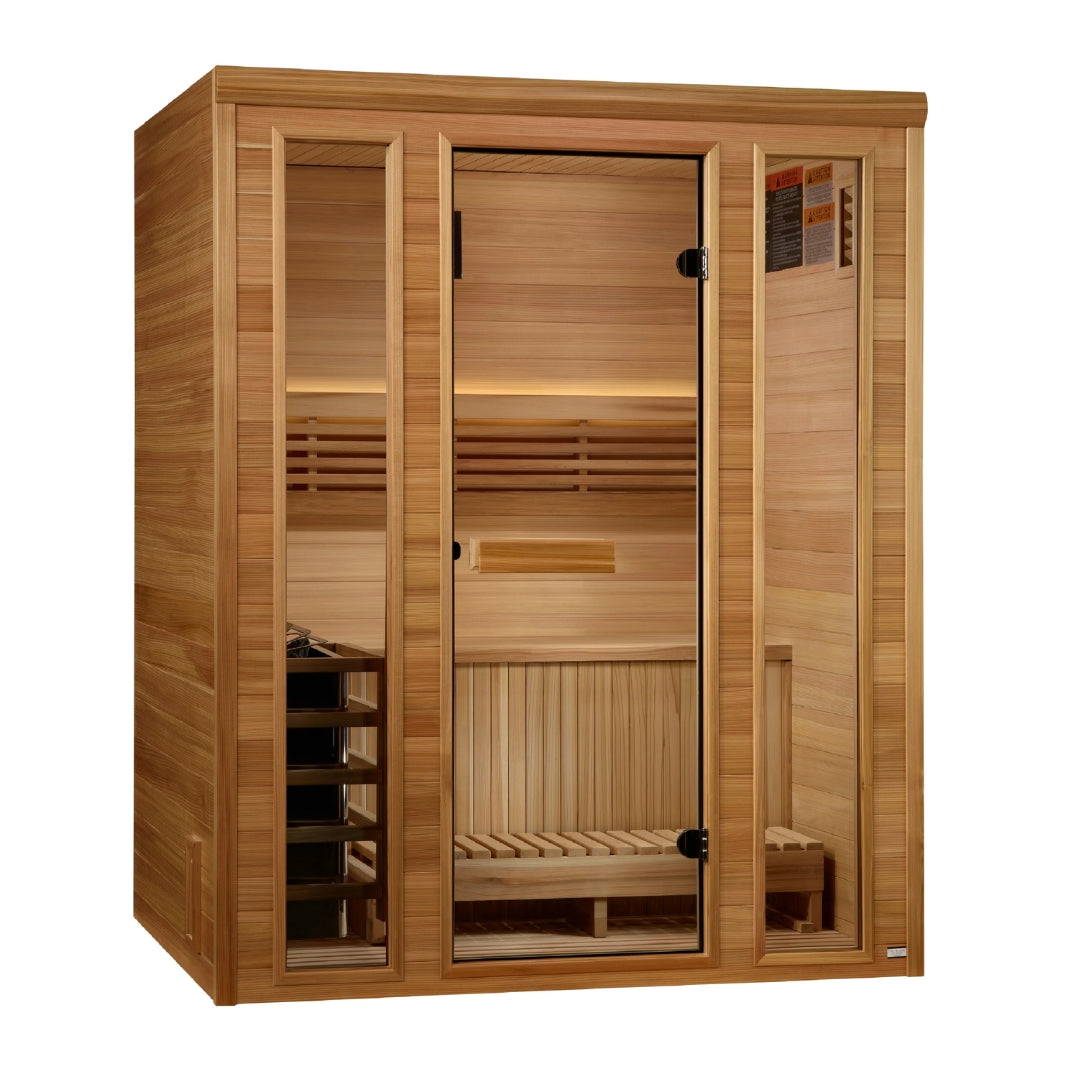Golden Designs Traditional Steam Sauna 3-Person