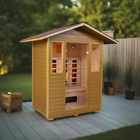 Grandby 3-Person Outdoor Sauna with Ceramic Heater