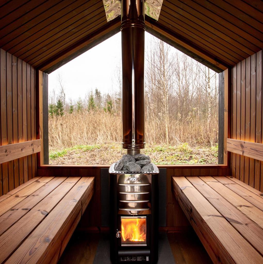 Harvia Stainless Steel Chimney Kit: 1500mm for Sauna Wood Stove - Thumbnail 2