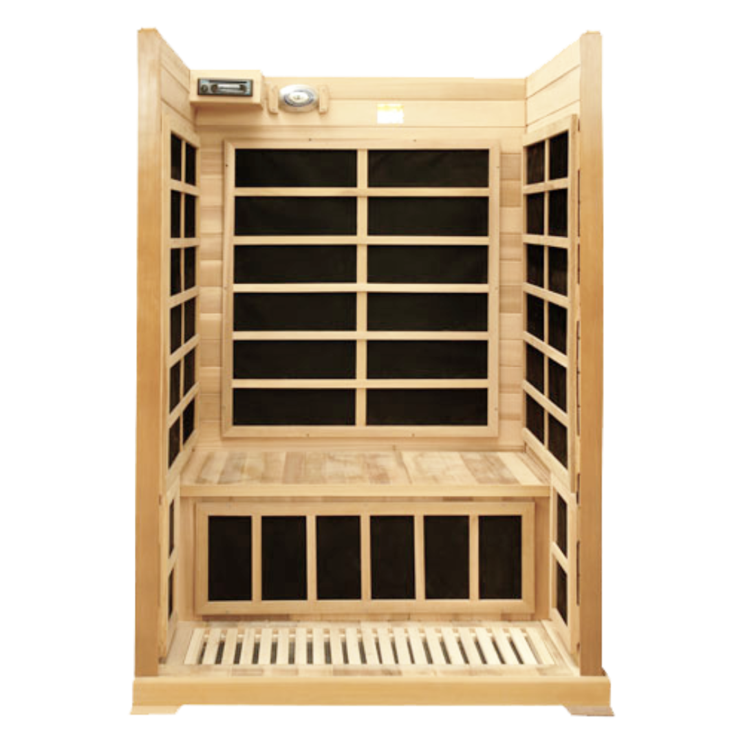 HealthSmart 2 Person Sauna With Chromotherapy Lighting