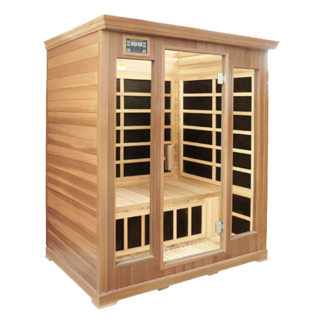 HealthSmart 3 Person FAR Infrared Sauna Deluxe Edition