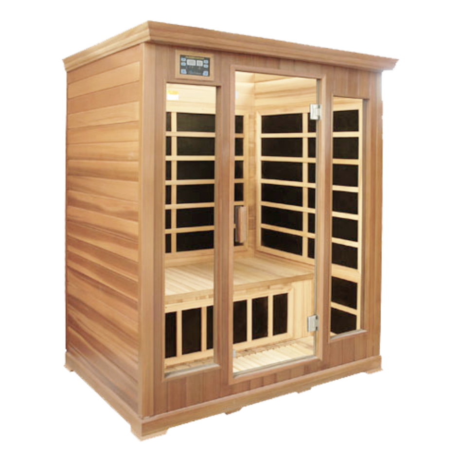 HealthSmart 3 Person FAR Infrared Sauna Deluxe Edition