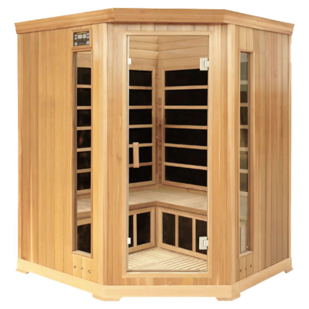 HealthSmart 4 Person Corner FAR Infrared Sauna Luxury Model