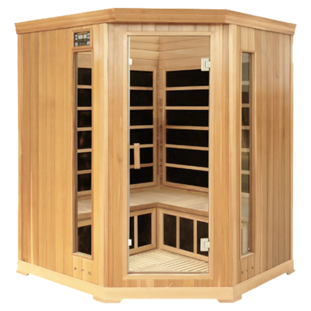 HealthSmart 4 Person Corner FAR Infrared Sauna Luxury Model