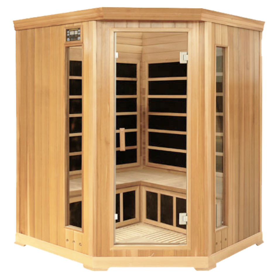 HealthSmart 4 Person Corner FAR Infrared Sauna Luxury Model