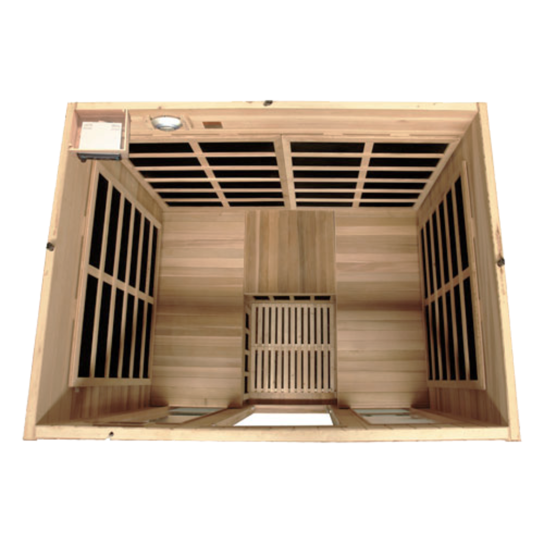 HealthSmart 4 Person Sauna With Ergonomic Bench Seating