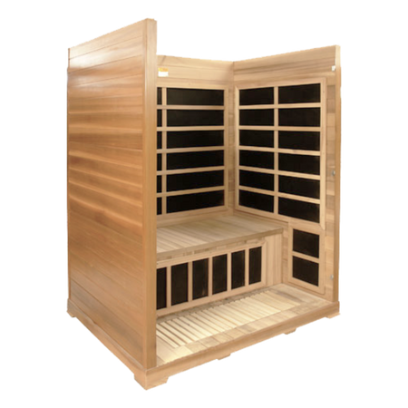 HealthSmart Luxury 3 Person Infrared Sauna Interior View