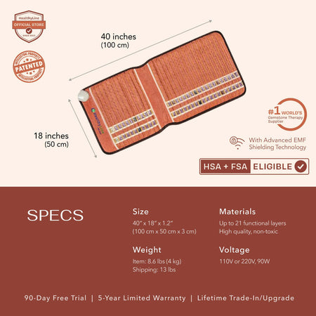 HealthyLine Gemstone TAO Series Infrared Mat