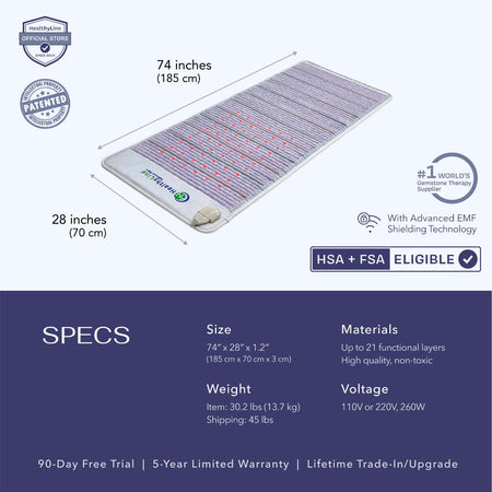 Infrared Mat With PEMF Platinum Series HealthyLine