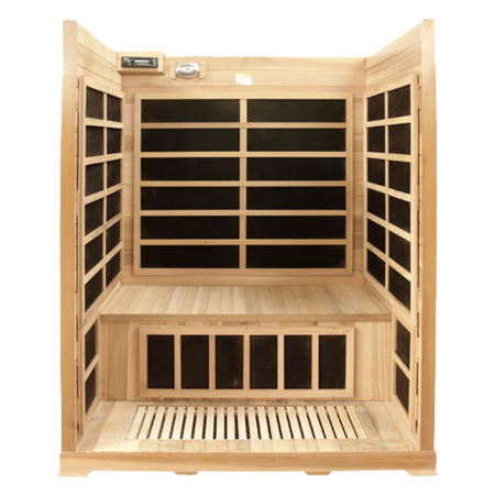 Infrared Sauna 3 Person HealthSmart Wood Finish Model