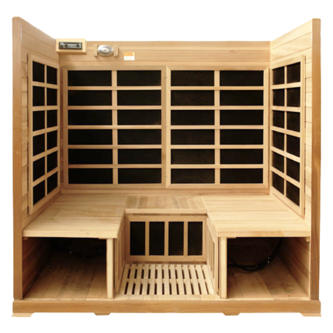 Infrared Sauna 4 Person HealthSmart Chromotherapy Lights