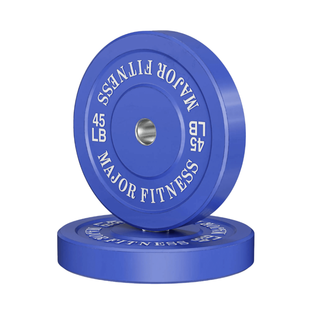Low Bounce Bumper Plates Set By Major Fitness