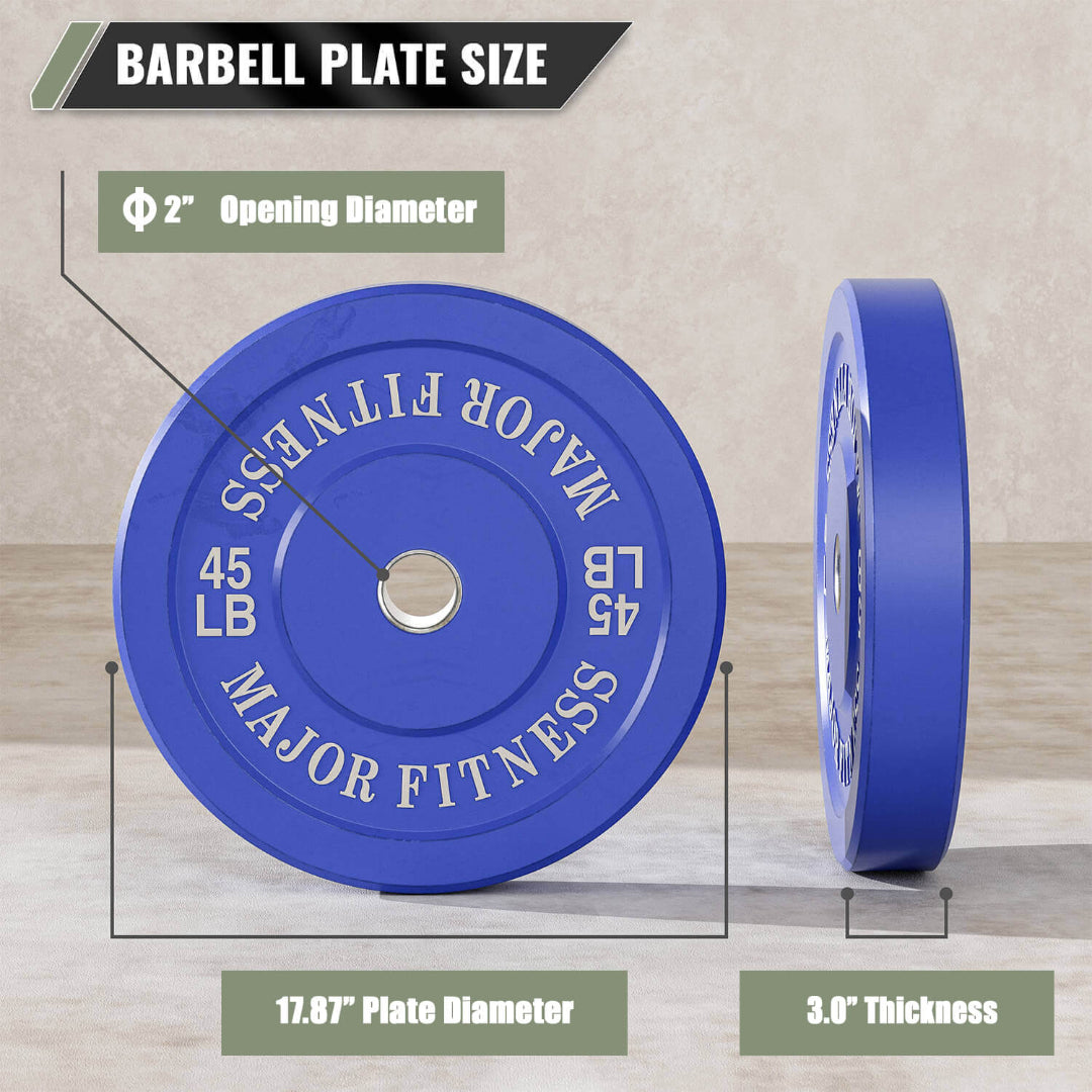 Major Fitness Bumper Plates Set For Crossfit
