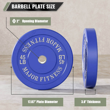 Major Fitness Bumper Plates Set For Crossfit