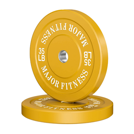 Major Fitness Bumper Plates Weightlifting Set