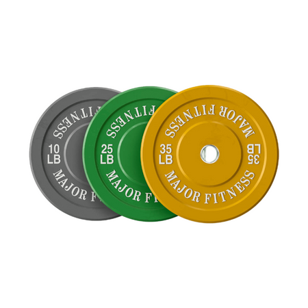 Major Fitness High Quality Bumper Plates Set