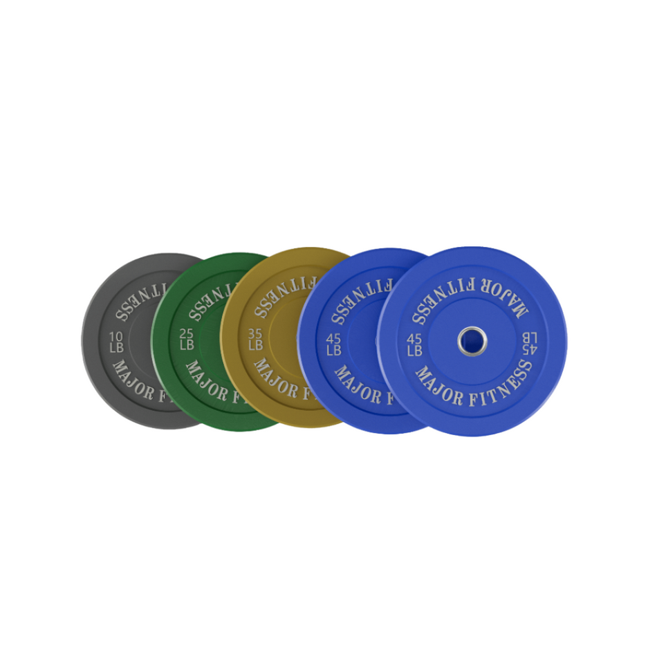 Major Fitness Low Bounce Bumper Plates Set