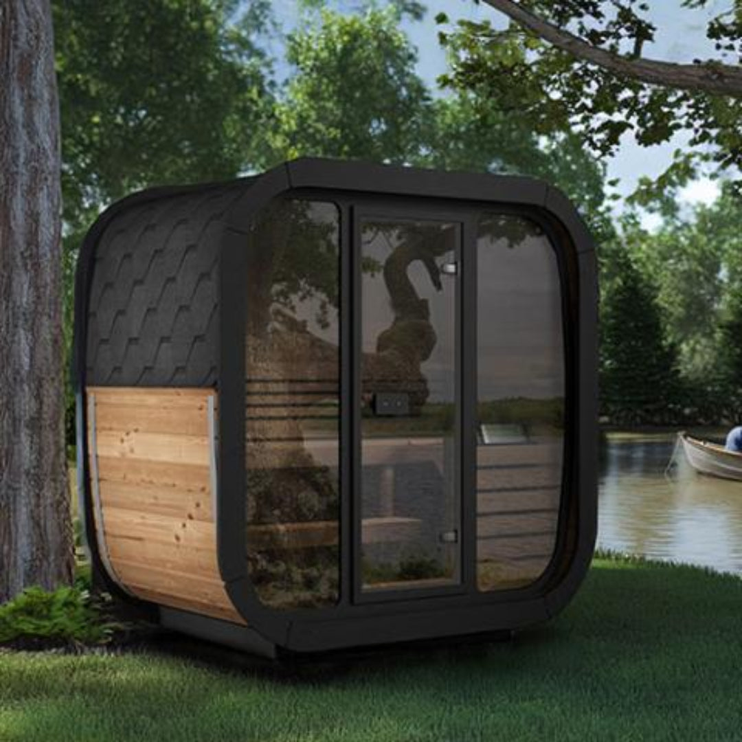 Model CL4G 3 Person Outdoor Cube Sauna SaunaLife