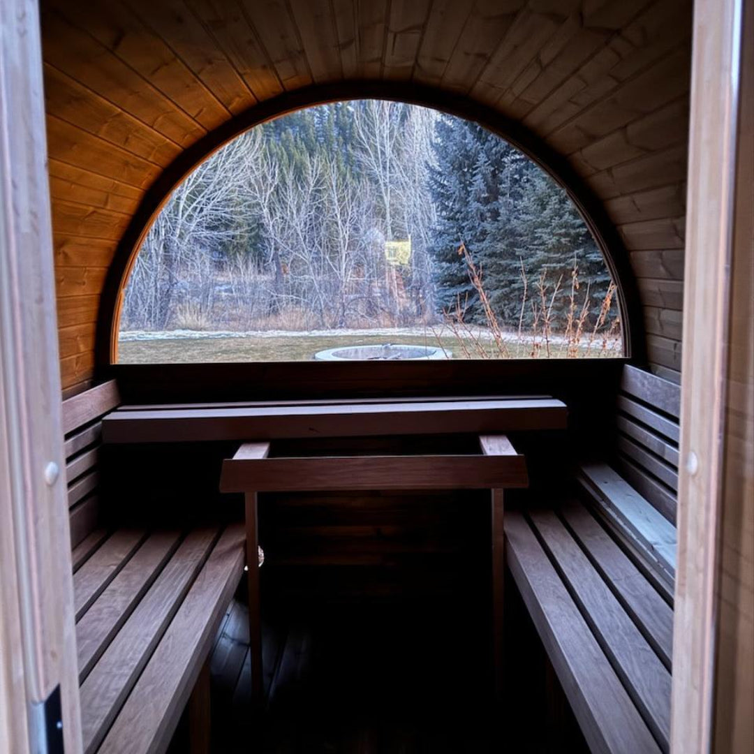 Model E8W 6-Person Traditional Sauna With View