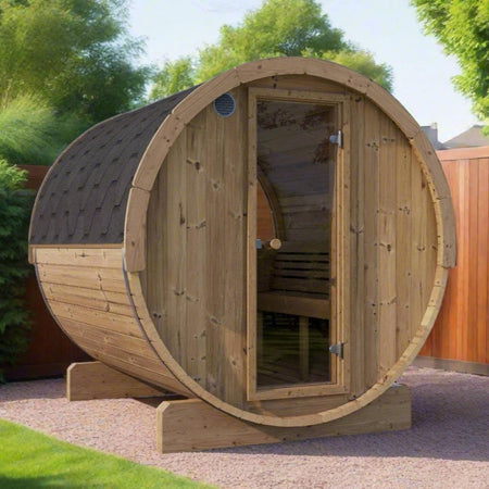 Model E8W Panoramic Window Sauna