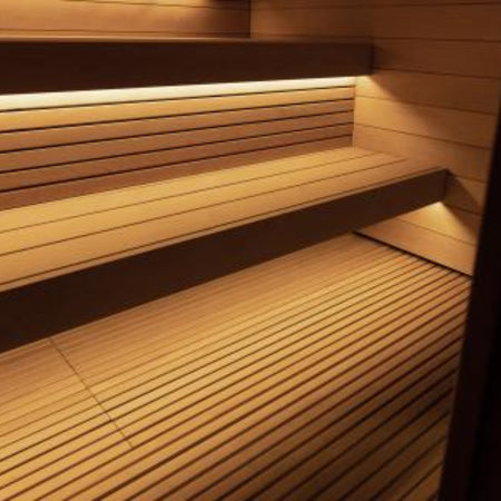 Model G7 SaunaLife Outdoor Sauna bench lighting image