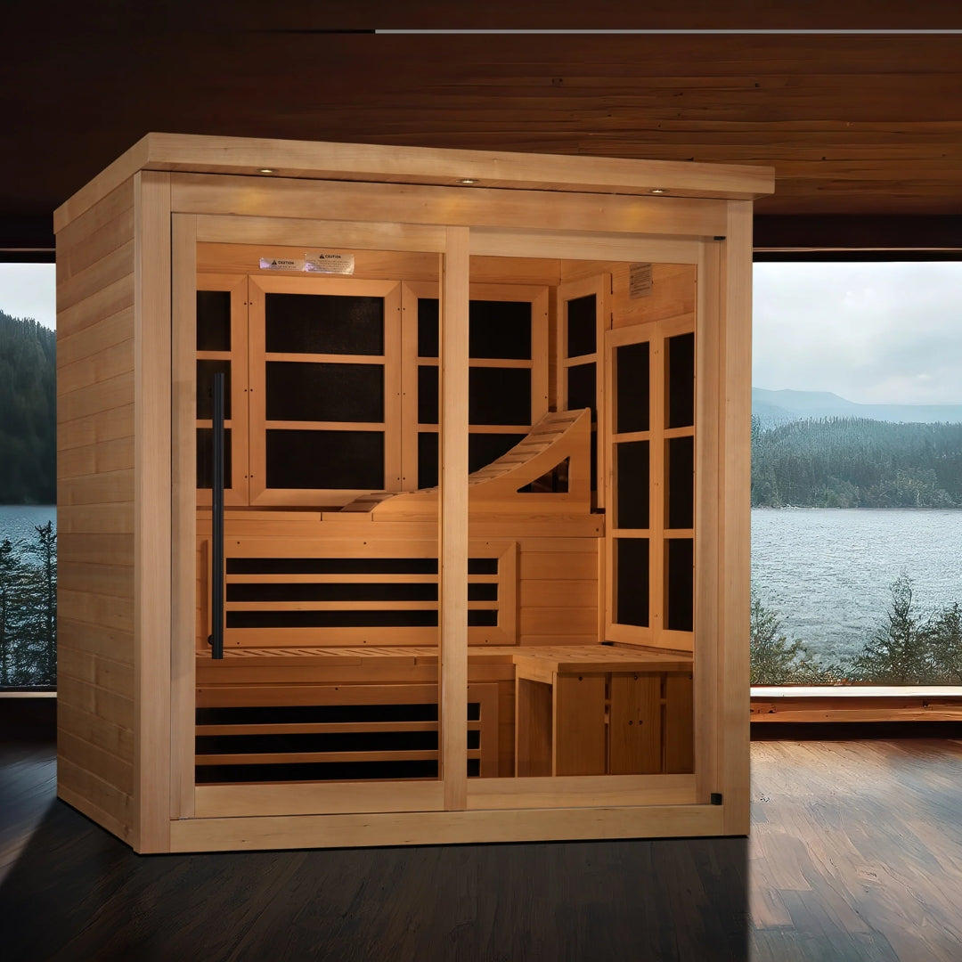 Monaco 6-Person Near Zero EMF Far Infrared Sauna