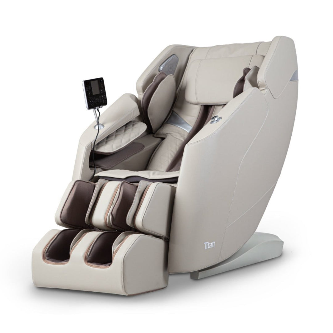 Osaki Titan Telos Massage Chair Front View Taupe