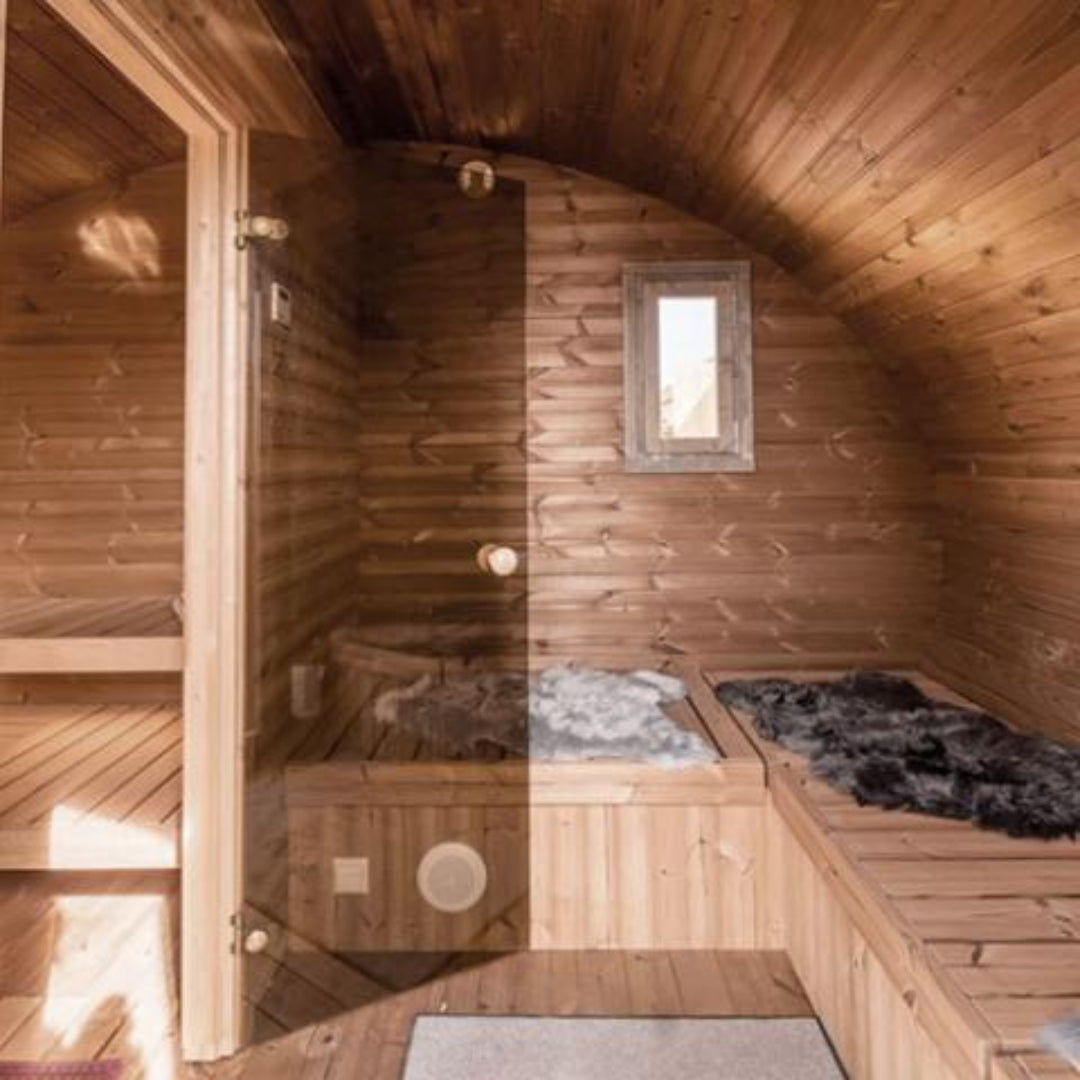 Outdoor G11 8-Person Pod Sauna Model SaunaLife Interior