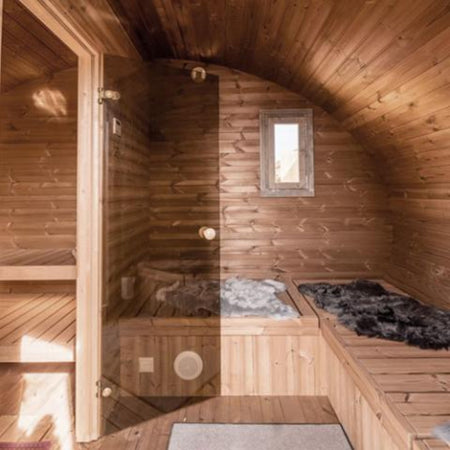 Outdoor G11 8-Person Pod Sauna Model SaunaLife Interior