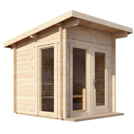 Outdoor Sauna Model G4 Garden Series Left View
