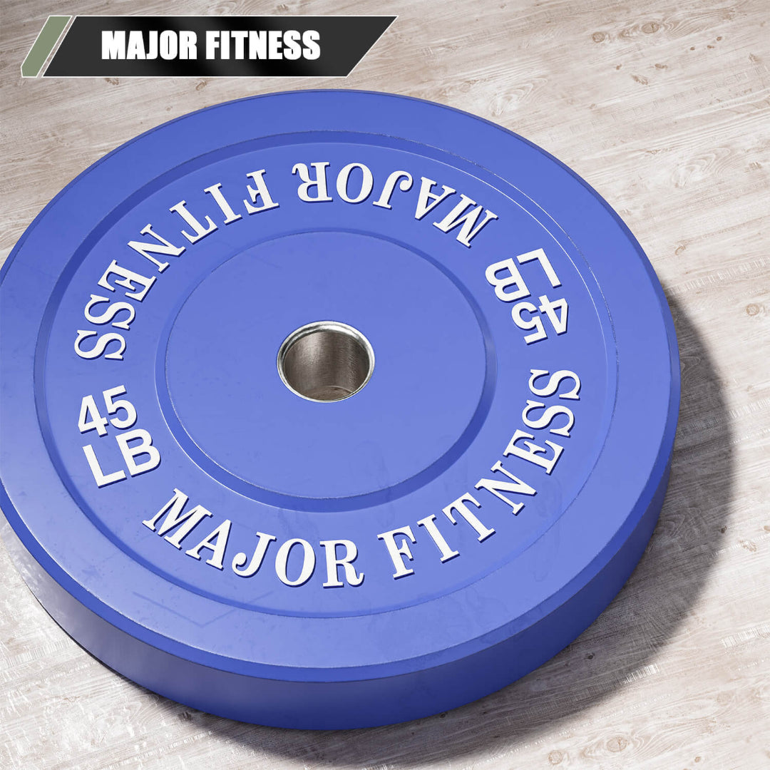 Premium Low Bounce Bumper Plates By Major Fitness
