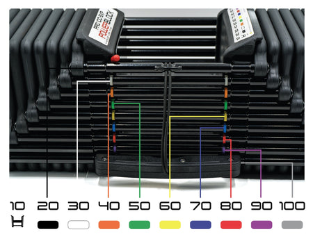Powerblock pro 100 EXP Color Code