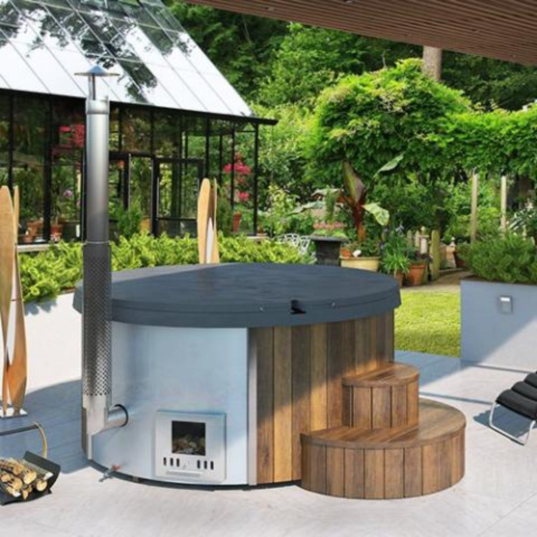 S4N Wood Fired Model Outdoor Hot Tub SaunaLife