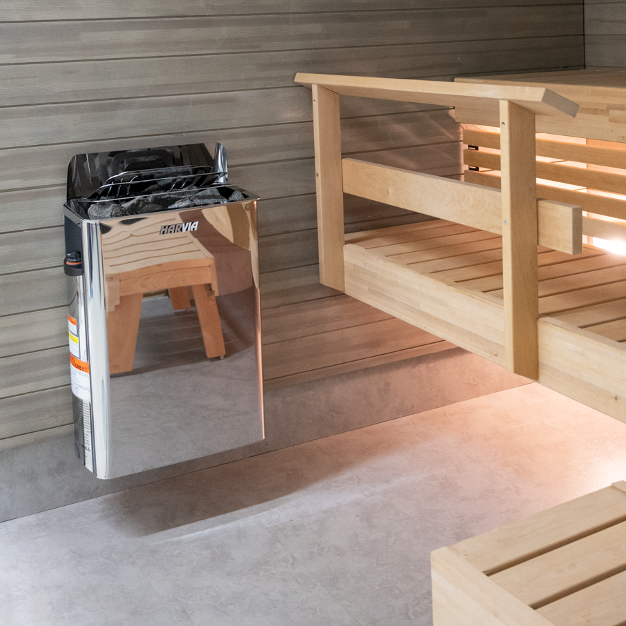 Harvia The Wall 6/8kW 240V Electric Sauna Heater w/ Built-in Controls