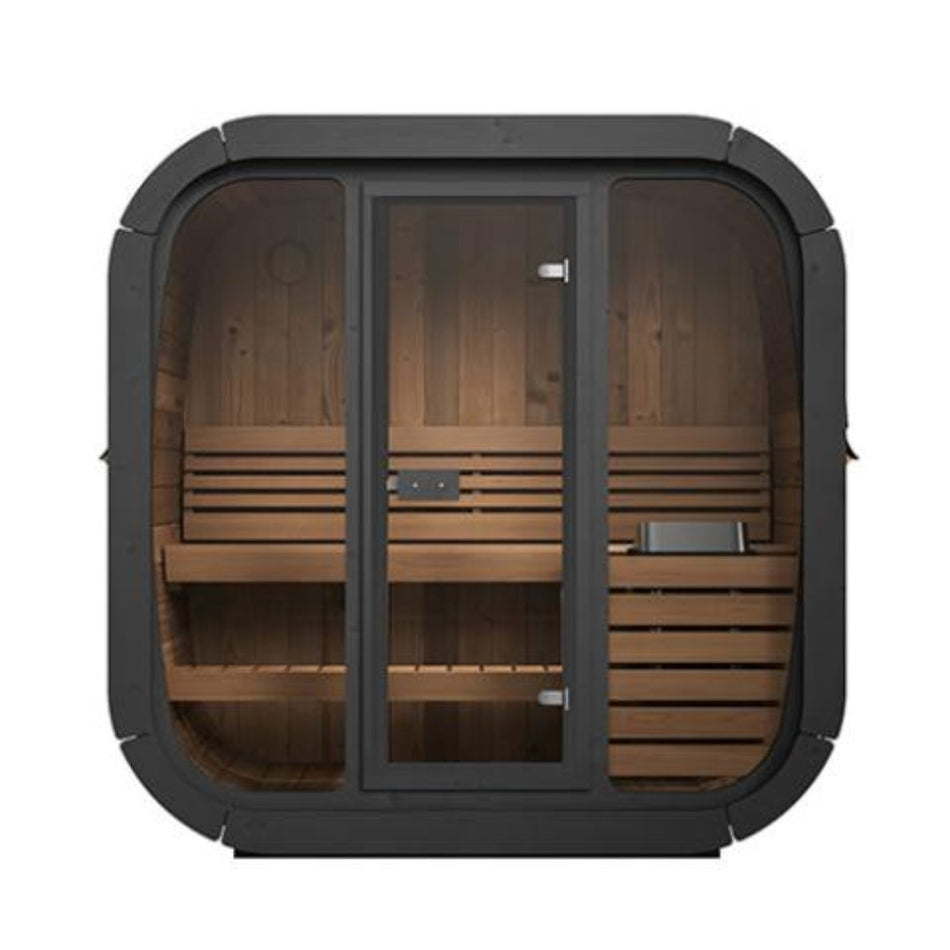 SaunaLife Model CL4G 3 Person Outdoor Cube Sauna