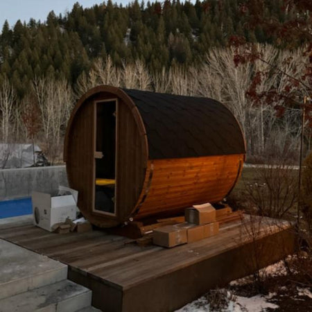 SaunaLife Model E8W Sauna Barrel Out