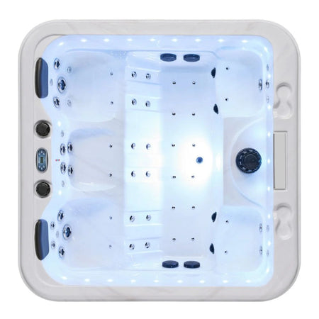 Social 5-Person Hot Tub Filled With Water