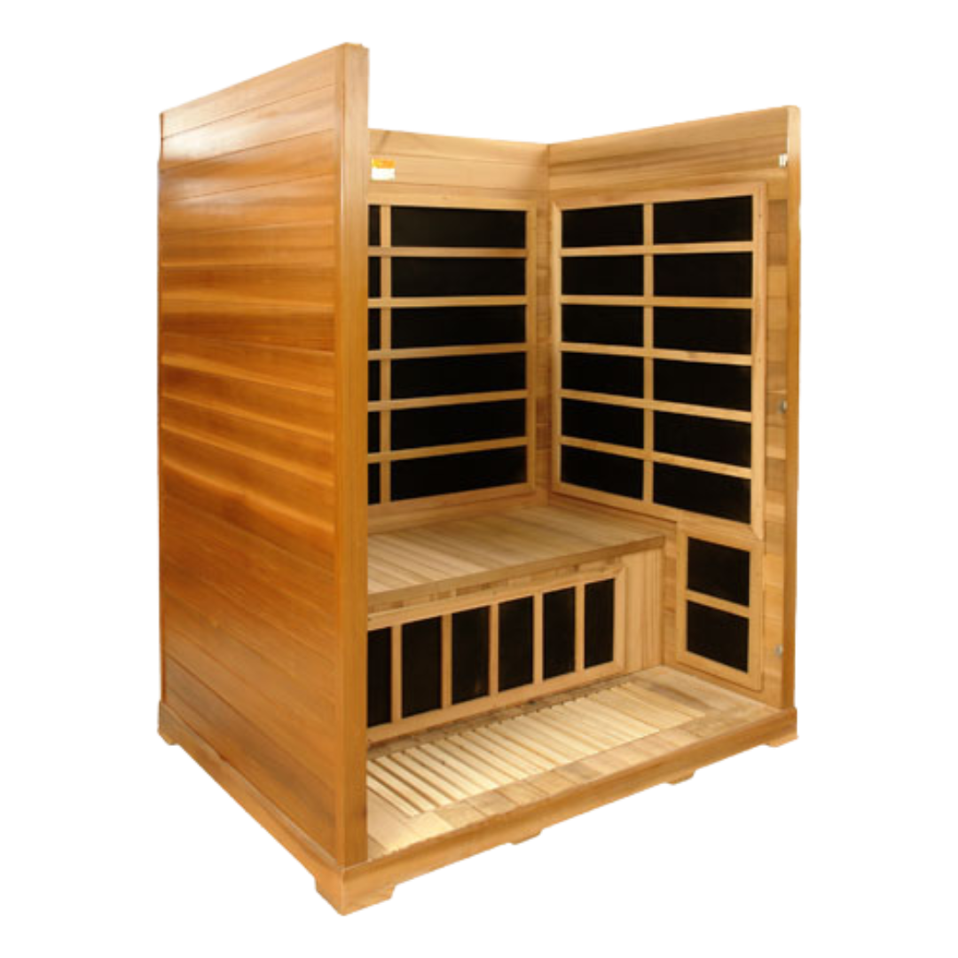Spacious 3 Person Infrared Sauna By HealthSmart Wellness