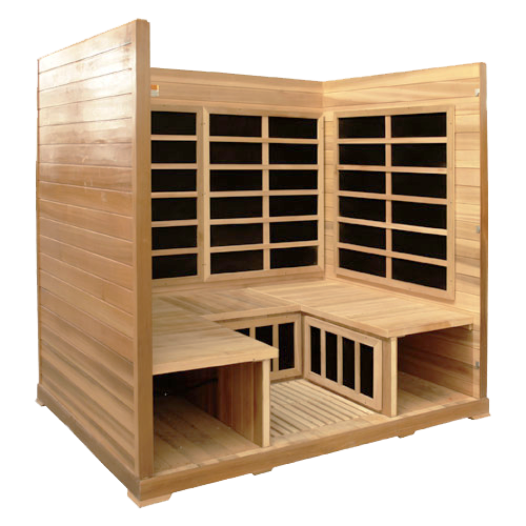 Spacious 4 Person FAR Infrared Sauna By HealthSmart