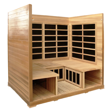 Spacious 4 Person FAR Infrared Sauna By HealthSmart