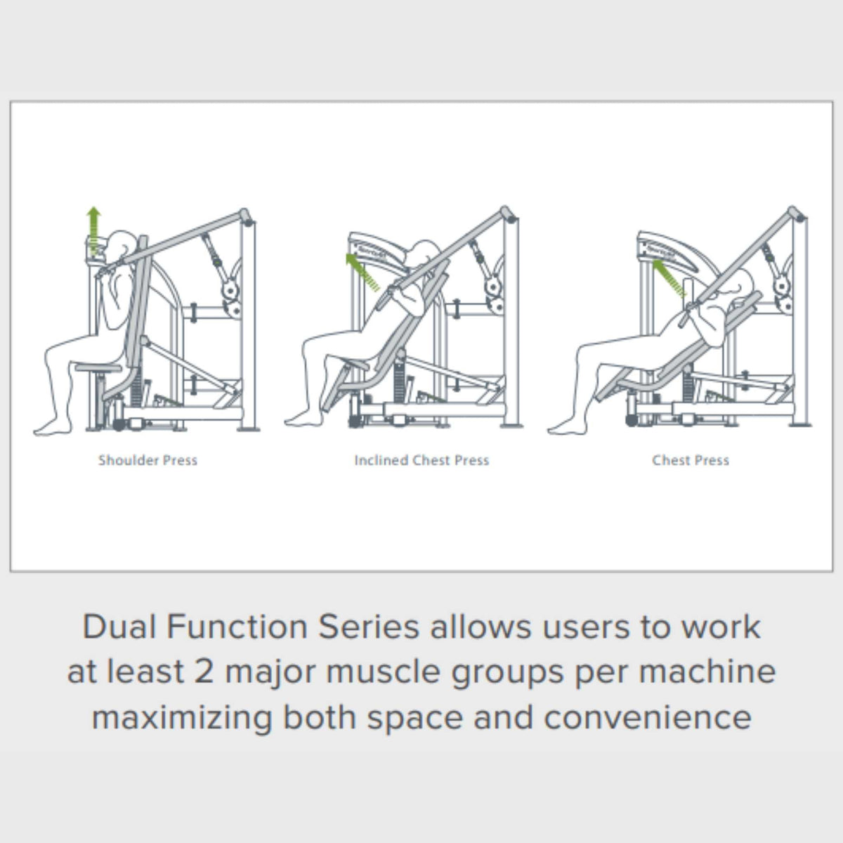SportsArt Multi Press DF308 Exercise Variation