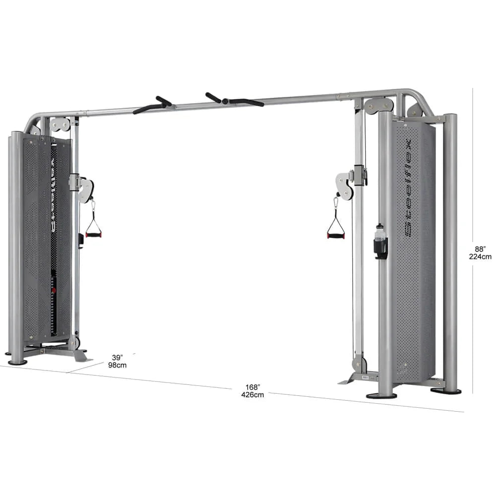 Steelflex JG2000 Cable Crossover Commercial Grade Dimensions
