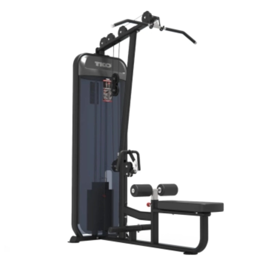 TKO Lat Pulldown and Mid Row Machine Black