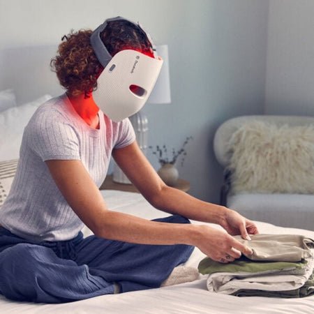 TheraFace LED Mask By Therabody In-Use