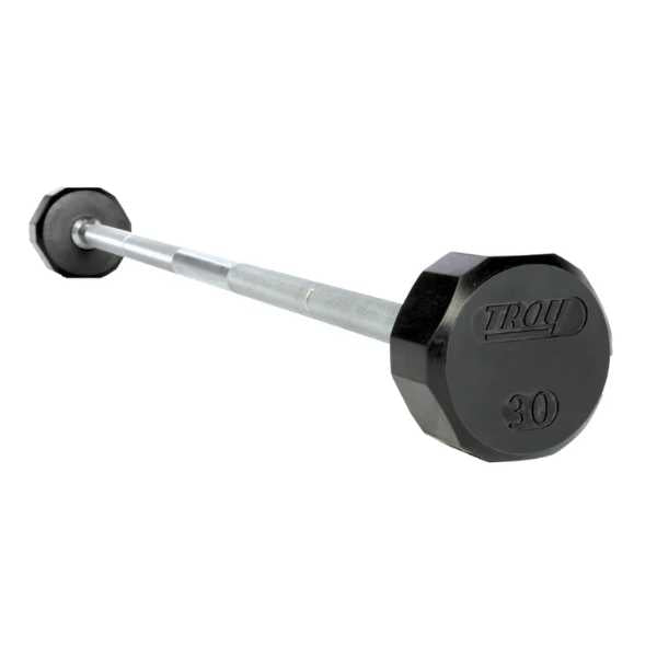 Troy Barbell 12 Sided Rubber Straight Bar