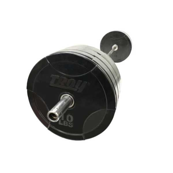 Troy Barbell Interlocking Olympic Rubber Bumper Plate Interlocking Feature