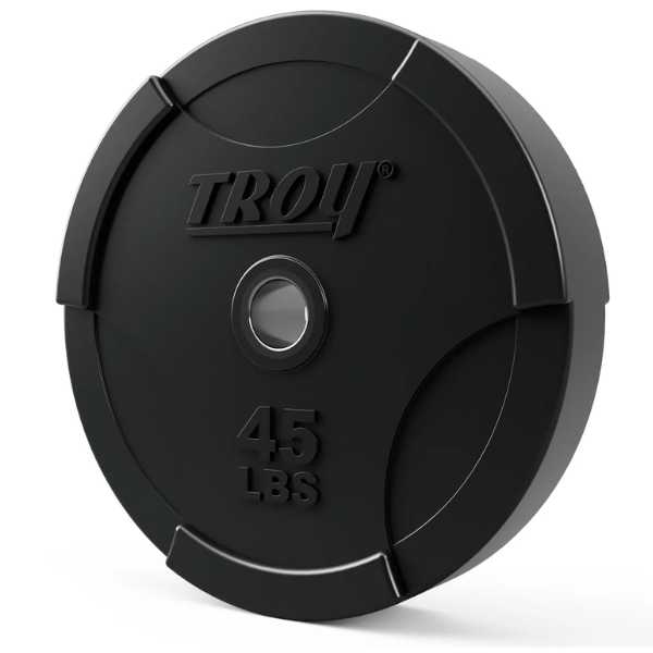 Troy Barbell Olympic Rubber Bumper Plate 45lbs