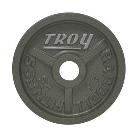 Troy Barbell Wide Flange Premium Grade Machined Olympic Plate Gray 25lb